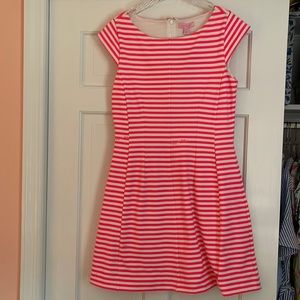 Lilly Pulitzer striped bright pink dress
